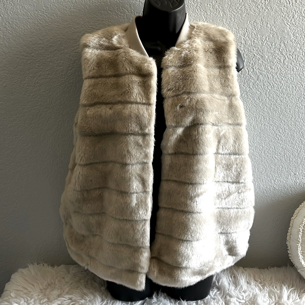 andeawy faux fur vest